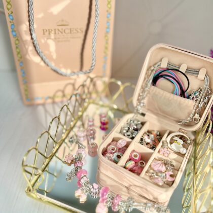 Набір по типу Пандори рожевий