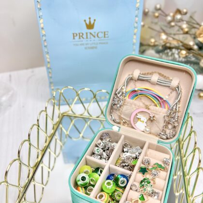 Набір по типу Пандори смарагдовий