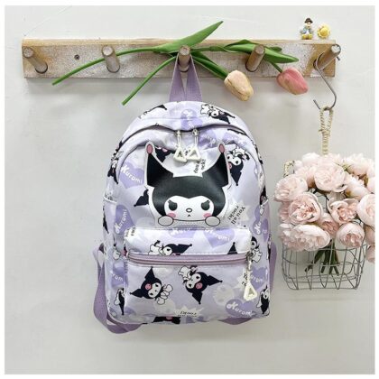 Рюкзак Куромі чорний та бузковий