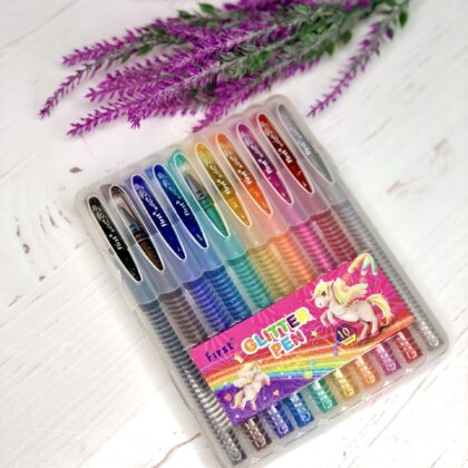 Ручки гелеві глітерні 10 шт