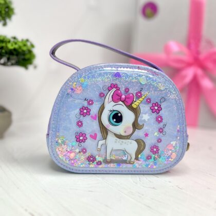 Сумочка з плаваючими блискітками Єдиноріжка