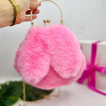 Сумочка Зайчик яскраво-рожева