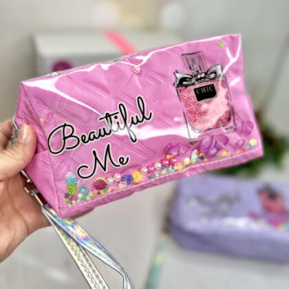 Косметичка Beautiful Me з блискітками пересипаними