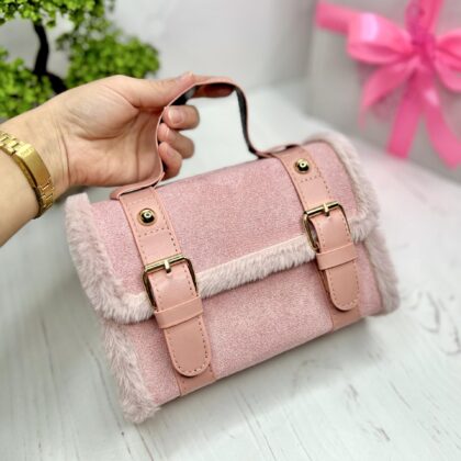 Сумочка Екозамш пудра