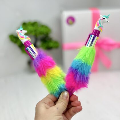 Ручка Єдиноріг Веселка на 6 кольорів