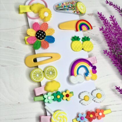 Набір заколок 14 шт Жовті