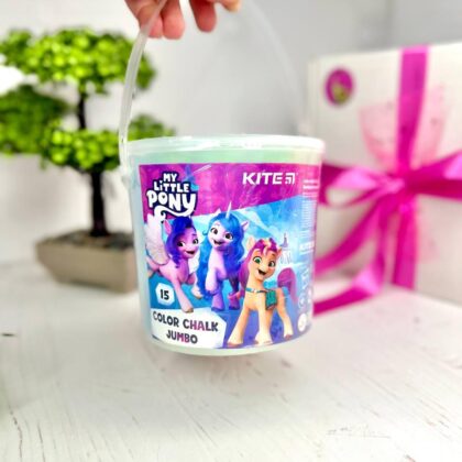 Крейда для малювання My little pony ( Відерце, 15 штук)