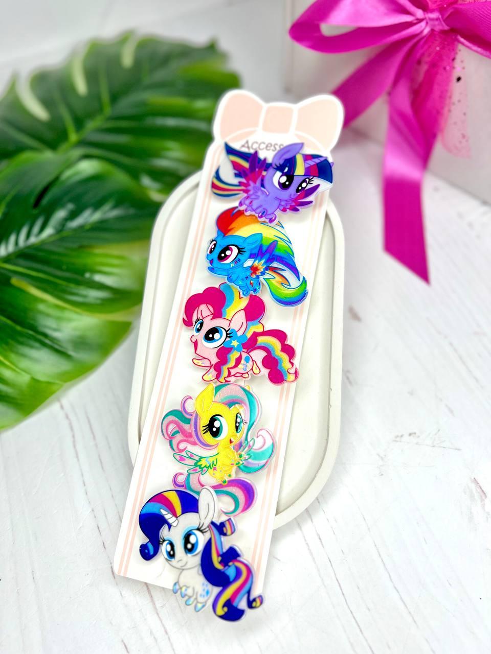 Набір заколок My little pony ( 5 штук)