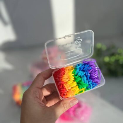 Набір силіконових резинок Райдуга ( в коробці 100 штук )