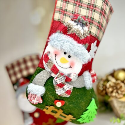 Чобіток Новорічний Сніговик