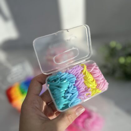 Набір силіконових резинок Весняні ( в коробці 100 штук )