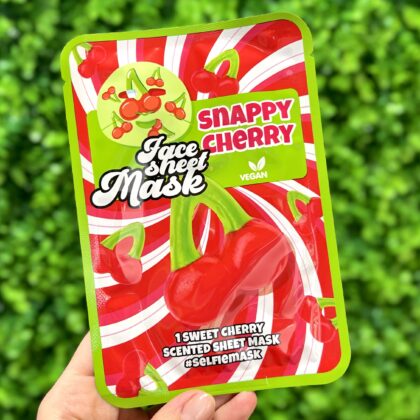 Маска для обличчя кольорова Snappy Cherry Вишня
