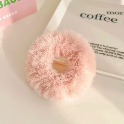 Резинка-пушок Рожева