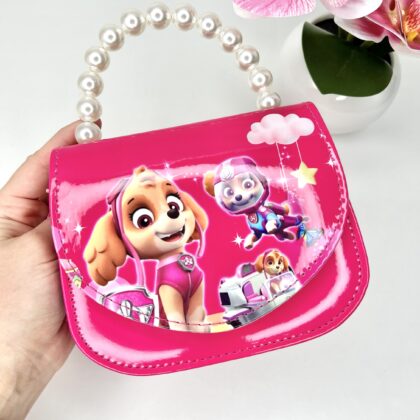 Сумочка Скай малинова Білі перлини