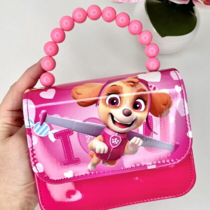 Сумочка Скай з літачком рожеві перлини