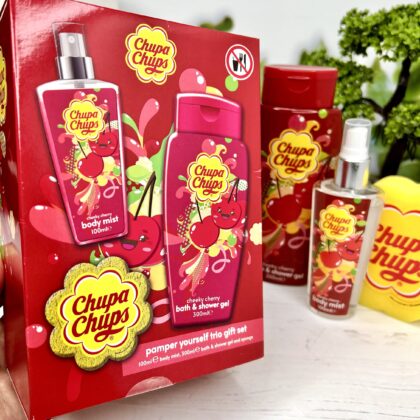 Набір Чупа Чупс Вишня (гель для душу, спрей для тіла, мочалка)