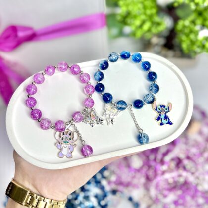 Браслет Стіч + золотий мішечок