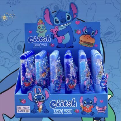 Ручка Стіч з брелком та сипучими камінчиками