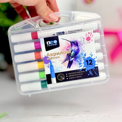 Набір акрилових маркерів Neo Line 12 шт