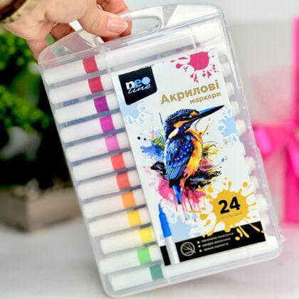 Набір акрилових маркерів Neo Line 24 шт