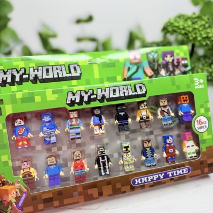 Набір на 16 фігурок Майнкрафт Minecraft, My World, зі зброєю