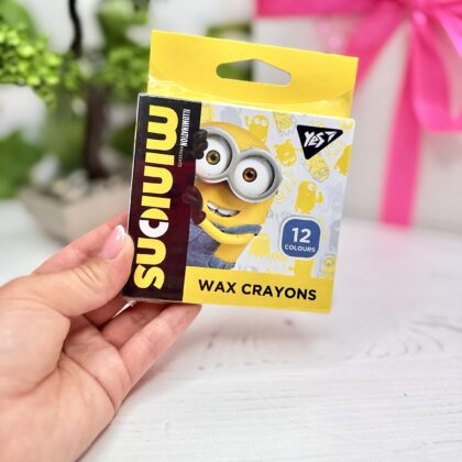 Олівці Міньйон Yes воскові 12 кольорів Minions