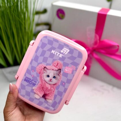 Ланчбокс рожевий " Котик" "Kite"