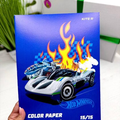Папір кольоровий А4 "Hot wheels" "Kite"