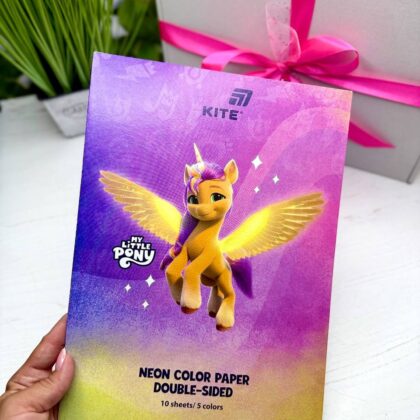 Папір кольоровий неон А4 "My little pony" "Kite"