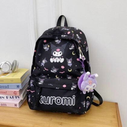 Рюкзак "Куромі" з брелоком чорний Kuromi