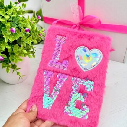 Блокнот "Серце.Love" яскраво-рожевий