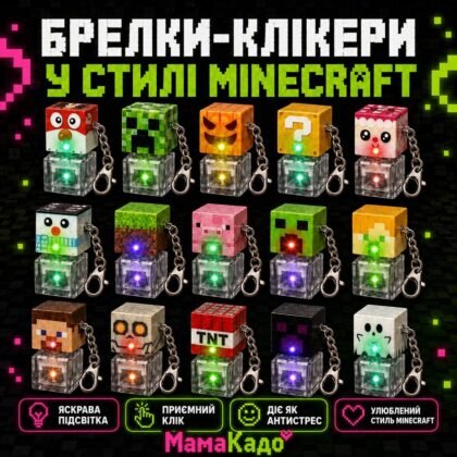 Брелок-клікер "Майнкрафт" Minecraft