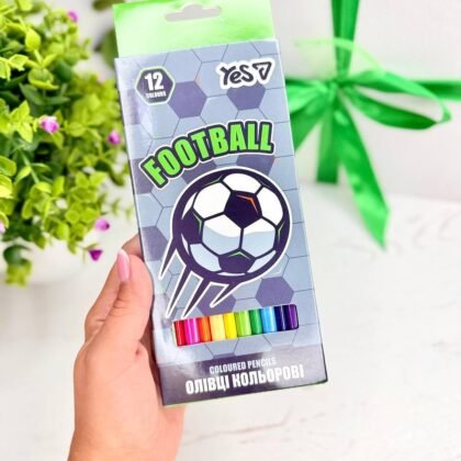 Олівці "Футбол" 12 кольорів  Yes Football
