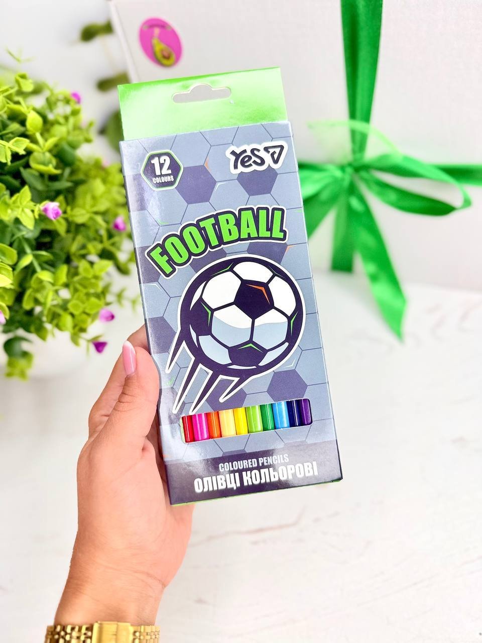 Олівці "Футбол" 12 кольорів Yes Football